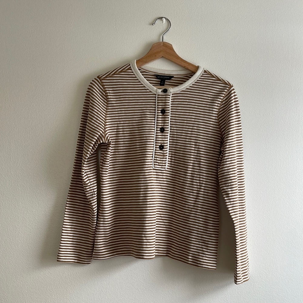 Striped Cotton Henley